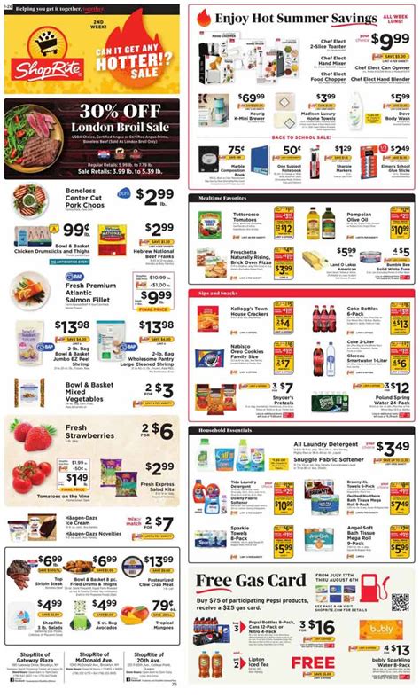 Weekly Circular. Past Purchases. Favorites. Products. Cart Review0. Cart. Reserve Pickup Timeat ShopRite of Bricktown. Weekly Ad All Sale Items.. 