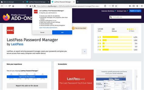 LastPass for Firefox (i386 and x64) LastPass browser extension for Mozilla Firefox. This will also work on other Mozilla based browsers such as SeaMonkey, Mozilla, etc. If you experience issues, try starting Firefox in safe mode.. 