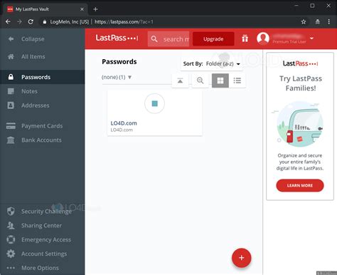 Share passwords and log-in credentials with LastPass users you trust for convenient, safe account access. Enhance security by employing fingerprint sensors and card readers or 3rd-party hardware key, YubiKey. Grant one-time access to your vault to another LastPass user in the event of an emergency or crisis.. 