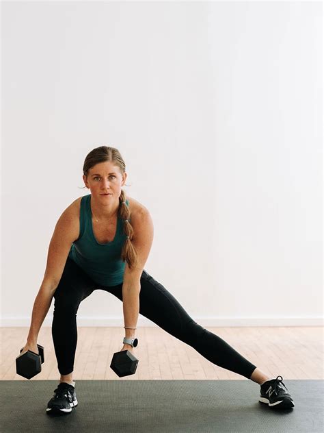 Lateral lunges. Dual Kettlebell Front Rack Reverse Lunge: hold two KBs in the front rack position. Offset Load Reverse Lunge: hold one dumbbell by your side in the opposite hand of the working leg. Suitcase Hold Reverse Lunge: hold two DBs by your side. Overhead Reverse Lunge: Hold two DBs, two KBs, or a single weight plate or barbell overhead with arms locked. 