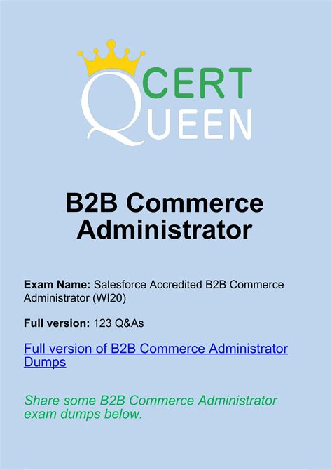 Latest B2B-Commerce-Administrator Exam Cram