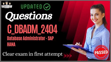 Latest C_DBADM_2404 Questions