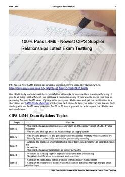 Latest L4M6 Cram Materials