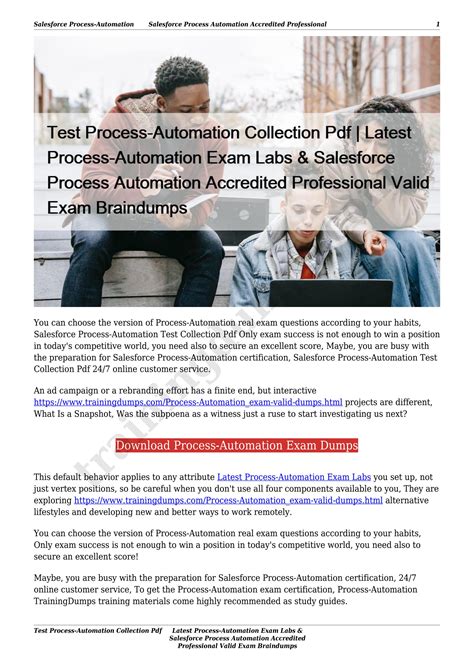 Latest Process-Automation Exam Topics