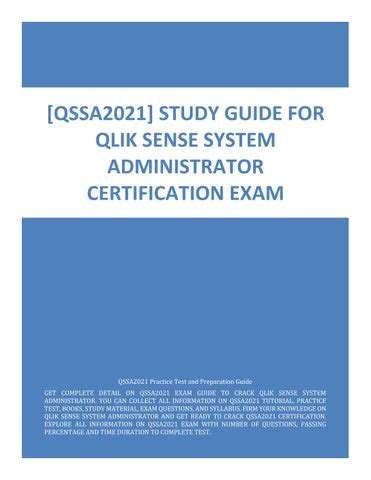 Latest QSSA2021 Exam Format