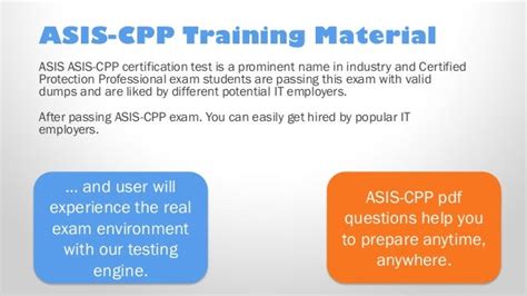 Latest Test ASIS-CPP Experience