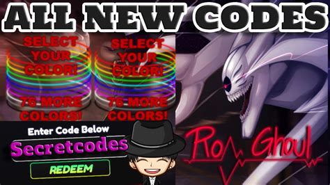 Latest codes for Ro-Ghoul  Blog.
