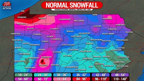 Latest snowfall in pa. This snowfall amount is determined by NWS forecasters to be the most likely outcome based on evaluation of data from computer models, satellite, radar, and other observations. High End Amount – Only a 1 in 10 Chance (10%) of Higher Snowfall. This map depicts a reasonable upper-end snowfall amount for the time period shown on the graphic ... 