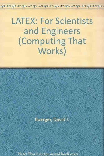 Latex For Scientists And Engineers