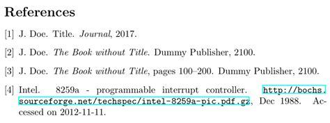 Latex bibliography section.  Instructions that will help you prepare and submit your LaTeX file...