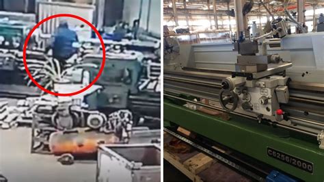 Our objective is to raise awareness and discussion about potential hazards on the job. Feel free to message the mods for tips and suggestions! Please flair posts. Man gets sucked into machine and spun apart (EXTREMELY GORY) A lathe knows nothing but to run until you stop it, please use with extreme caution!. 