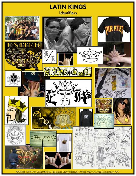 Latin king gang signs pictures. The binder held the “Latin Kings Bible,” the gang’s manifesto. Stuffed inside its cover were hundreds of yellow-lined sheets of paper on which rules, codes, drawings, poems, prayers, rituals ... 