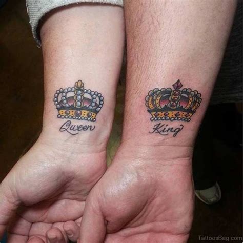 The crown tattoo will often be accompanied by the letters