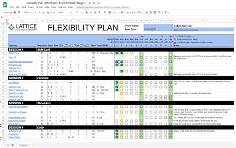 Lattice training flexibility.  Analyse training program August 15th, 202...