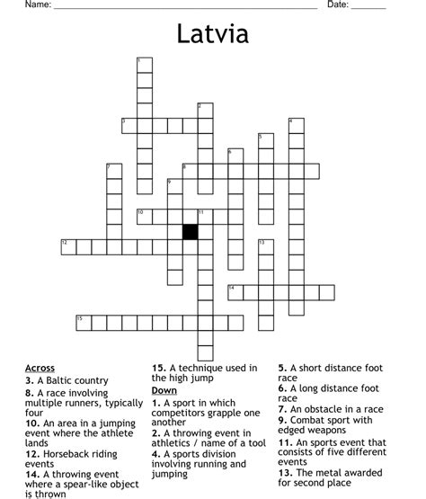 Latvia neighbor Crossword Clue. The Crossword Solver found 