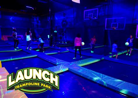  Launch Entertainment Park is a 25,000 sq. ft. indoor sports and family entertainment facility located in Herndon, Virginia! Launch has become more than just a trampoline park. In addition to over 16,000 sq. feet of connected trampolines forming one GIANT jumping surface, we also offer a state of the art Ninja Course, Launch Pad, Dodgeball, Launch N Dunk Basketball, Large Arcade and Krave ... . 
