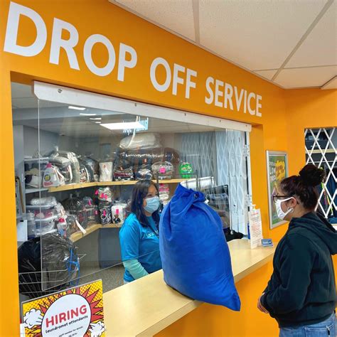 Laundry drop off. Drop your laundry off with us and we will do the chore for you. Come into one of our stores and only spend 3 minutes dropping your dirty laundry off and only 2 minutes to pick it up when it is complete. On your way to work, the gym or the grocery store, just stop in and hand off the worst chore of the week. ... 