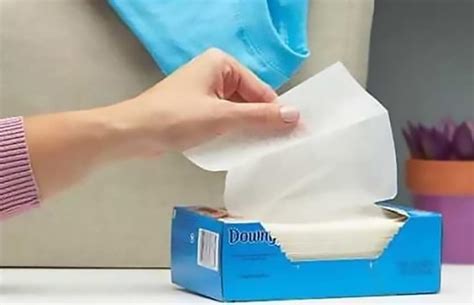 Laundry dryer sheets. usage tips. Open the box and pull out a dryer sheet. (Make sure you have just one.) Tear it in half at the perforation to reduce the risk of blocking dryer vents. Toss both halves into the dryer along with wet clothing and dry as usual. For smaller loads one half will do. 