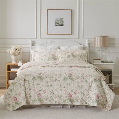 Laura Ashley Home - Twin Comforter Set, Reversible Cotton Bedding, Includes Matching Sham with Bonus Euro Sham & Throw Pillows (Fawna Pink, Twin) 8. $13132. List: $179.99. FREE delivery Sat, Sep 16. Or fastest delivery Fri, Sep 15. Only 13 left in stock - order soon. Climate Pledge Friendly.. Laura ashley comforter twin