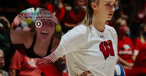 Laura Schumacher Wisconsin volleyball room video | Wisco