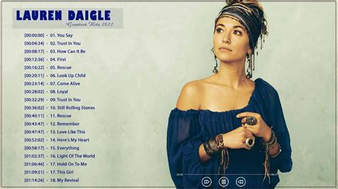 Lauren daigle greatest hits 2022 cd. Lauren Daigle is a two-time GRAMMY, seven-time Billboard Music Award and four-time American Music Award winner. Her platinum debut, How Can It Be, produced three number one songs including GRAMMY ... 