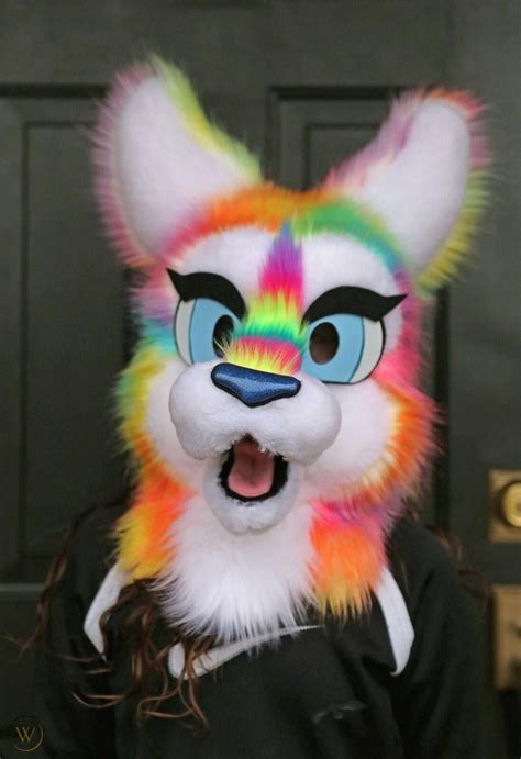 Rainbow Lavafox Husky Fursuit. Similar items on Etsy. Lea