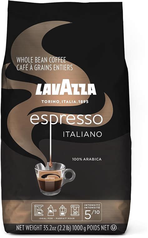 Lavazza Caffe Espresso 100% Arabic Whole Bean Coffee (2.2 lbs)