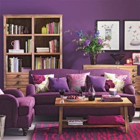 Lavender Brown Living Room
