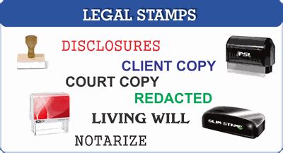 Law Office, Attorney, Legal Stamps - Presto Direct