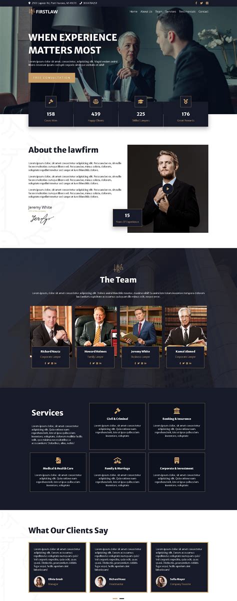 Law Web Templates