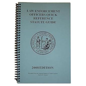 Law enforcement officers quick reference statute guide north carolina 2009. - Harrison county school district pacing guide.