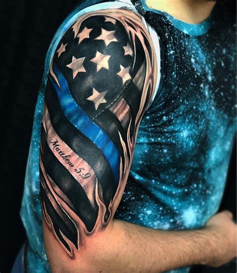 Oct 10, 2021 ... TikTok video from Tommy Brantner (@tommytattooaz): “Memorial tattoo for my client's father, who was a police officer in Illinois .... 