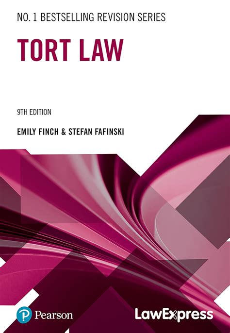 Law express tort law revision guide by finch emily fafinski stefan 4th fourth edition 2012. - Dochodzenie roszczeń z czynów niedozwolonych w procesie cywilnym.