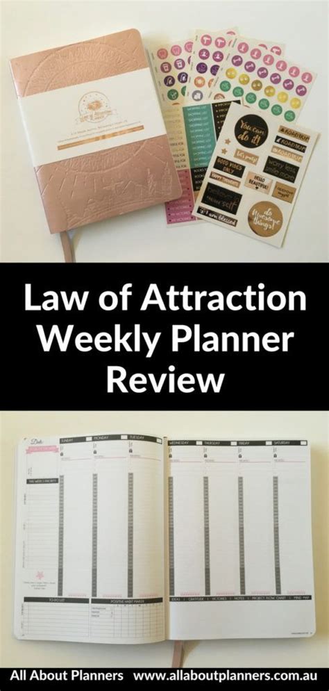 Law of Attraction Weekly Planner Review (Pros, Cons and a video ...