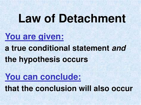 Law of Detachment - Varsity Tutors