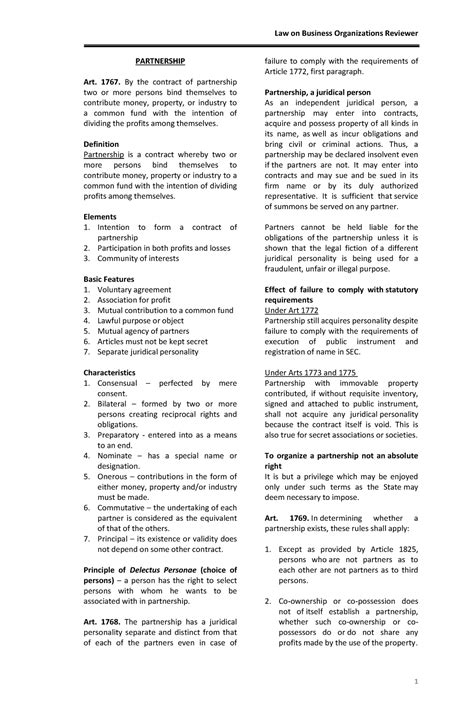 Law on partnership and corporation by hector de leon compress