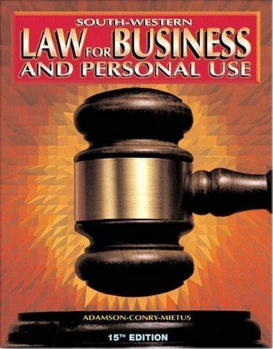 Full Download Law For Business And Personal Use  Student Activities And Study Guide By John E Adamson