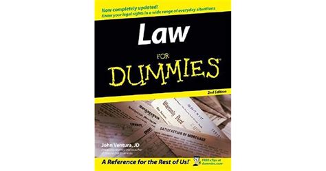 Read Law For Dummies By John Ventura