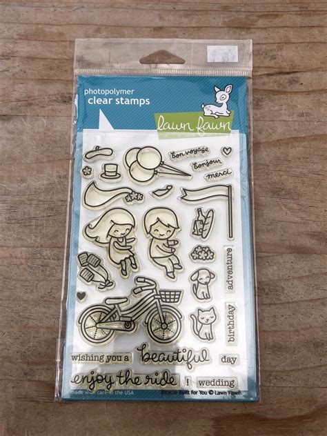 Lawn Fawn Bicycle Built For You Clear Stamps (LF1323)