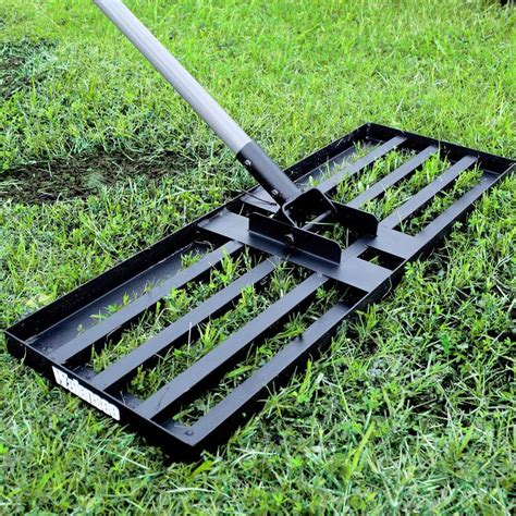 Lawn Leveling Rake, Soil Lawn Leveler Tool, with 43 inch Handle ...