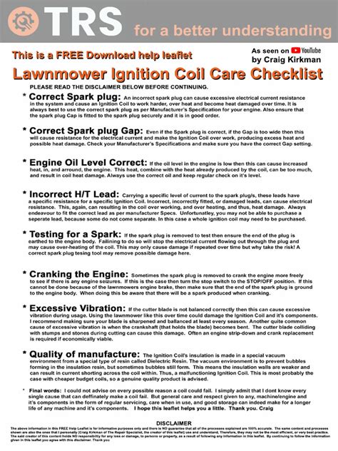 Lawnmower ignition coil problems.  This article will guide you through the process of ...