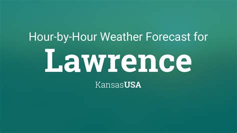 Lawrence (KKSLAWRE128) Some clouds this evening will give way to mainly clear skies overnight. A stray shower or thunderstorm is possible. Low 52F. Winds light and variable. A mainly sunny sky. High 81F. Winds N at 5 to 10 mph. A mostly clear sky.. 