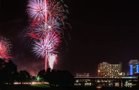 Lawrence ks fireworks. Jul 4, 2019 · • Holcom Park, the Community Building and the East Lawrence Recreation Center will be closed on July 4, but they will be open from 8 a.m. to 8 p.m. Monday July 5. • Sports Pavilion Lawrence will be open from 7 a.m. to 5 p.m. Sunday, July 4, and from 7 a.m. to 9 p.m. on Monday, July 5. 
