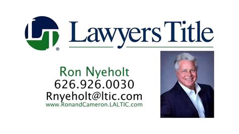 Lawyers Title Touch from Ron Nyeholt - YouTube