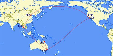  Flying time from LAX to Bangkok, Thailand. The total flight duration 