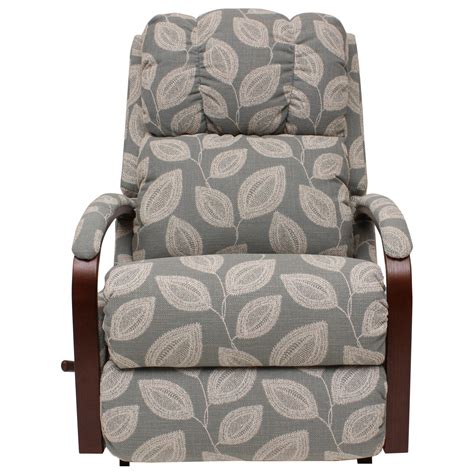 Generously scaled recliner. Rocks and reclines for total comfort. Flared pillow arms. Stitched pillow back cushion. Ultra-plush chaise seat and legrest create a continuous zone of comfort. Reclines easily with convenient side handle. Back reclines with or without raising the legrest. 3-position locking legrest for added safety and support.. 