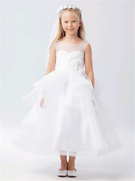 Layered Lace First Communion Dress in 2020 Dresses, First communion