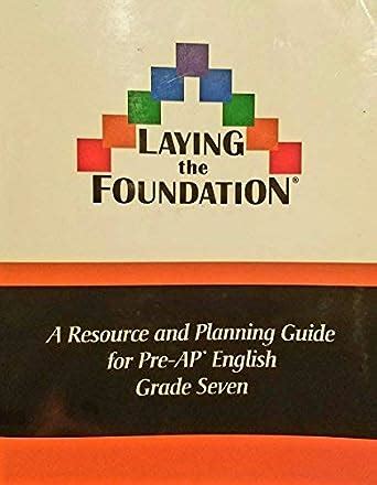 Laying the foundation a resource and planning guide for pre ap english grade seven. - The teaching of english as an international language a practical guide.