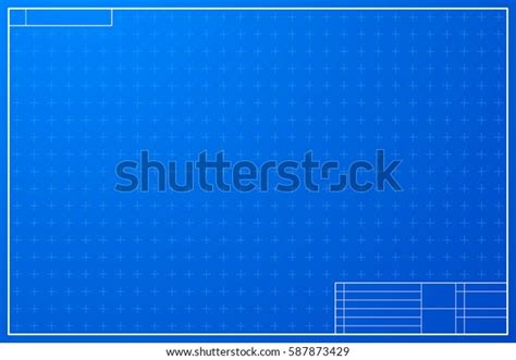 Layout Template in Blueprint Style with Marks Stock Vector