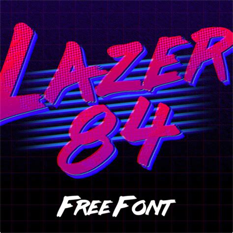 Lazer 84 Font free download